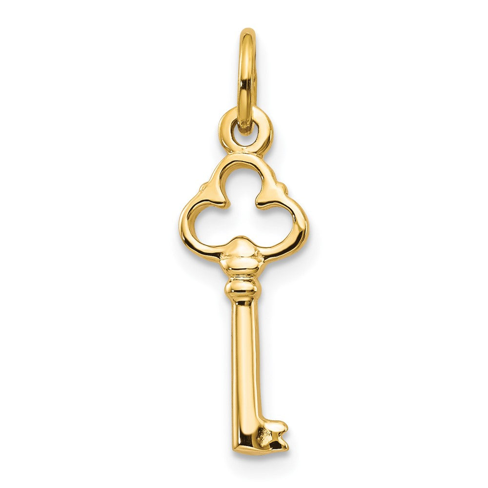 10K Gelbgold Massiv Key Charm