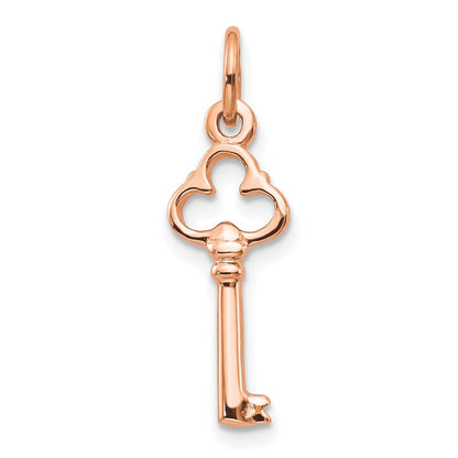 10K Roségold Massiv Key Charm