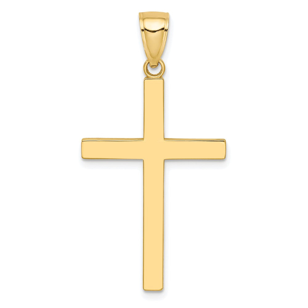 10K Gelbgold Poliert Kreuz Anhänger