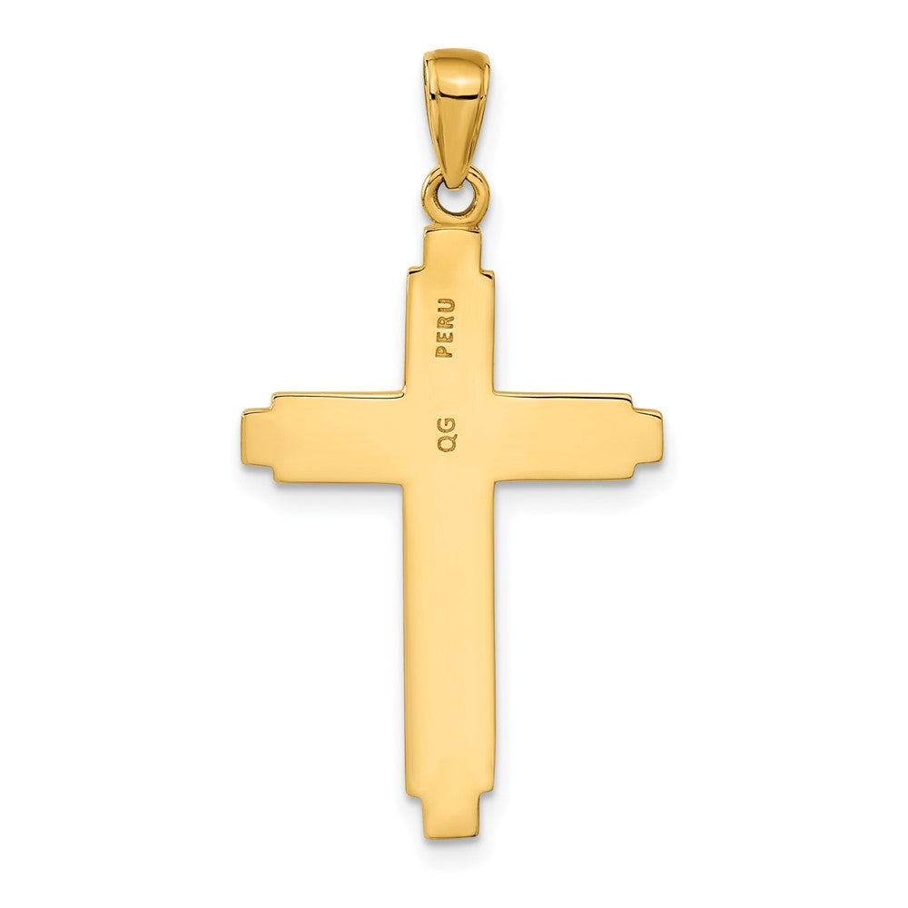10K Gelbgold Kreuz Anhänger