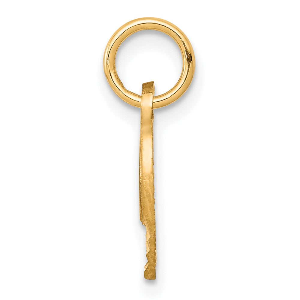10K Gelbgold Herz Charm