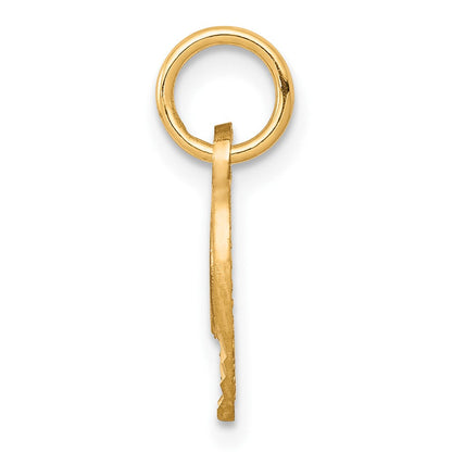 10K Gelbgold Herz Charm