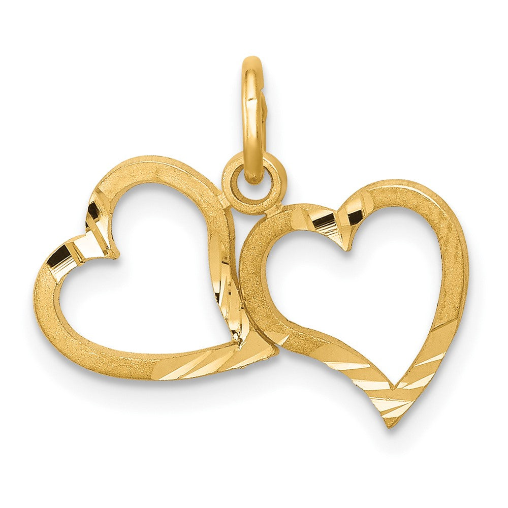 10K Gelbgold Herz Charm