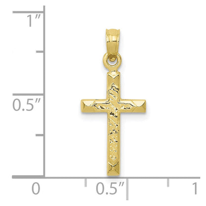 10K Gelbgold 10K Kreuz Anhänger