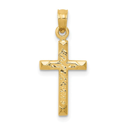 10K Gelbgold 10K Kreuz Anhänger
