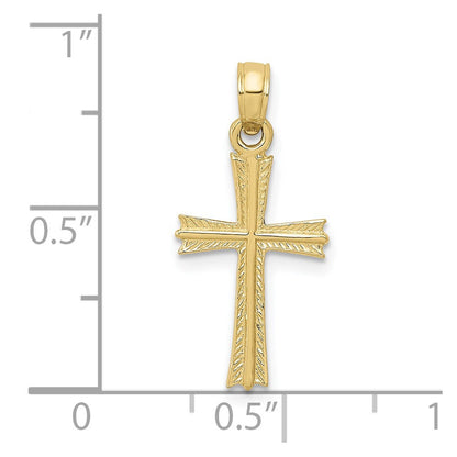 10K Gelbgold 10K Kreuz Anhänger