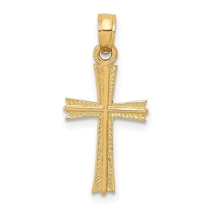 10K Gelbgold 10K Kreuz Anhänger