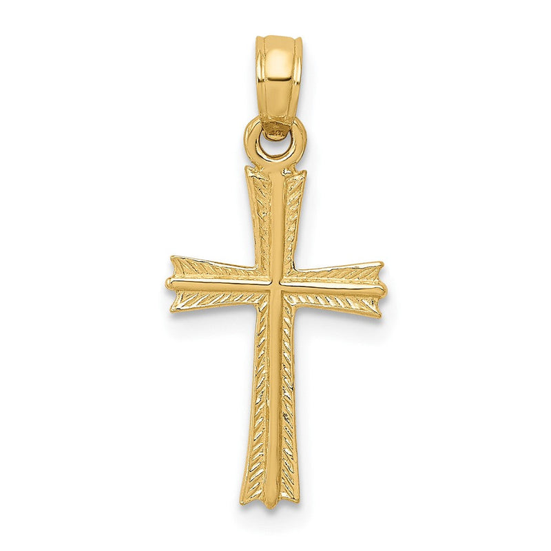 10K Gelbgold 10K Kreuz Anhänger