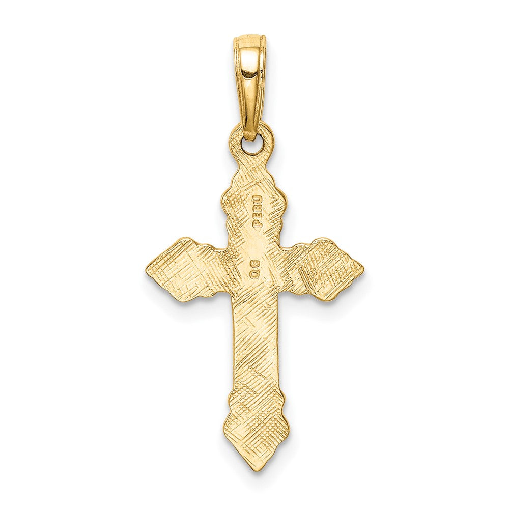 10K Gelbgold 10K Kreuz Anhänger