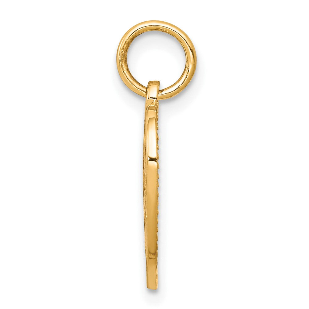 10K Gelbgold Very Special Mama Herz Charm