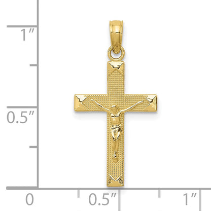 10K Gelbgold Kruzifix Anhänger