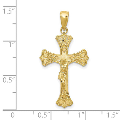 10K Gelbgold 10K Kruzifix Anhänger