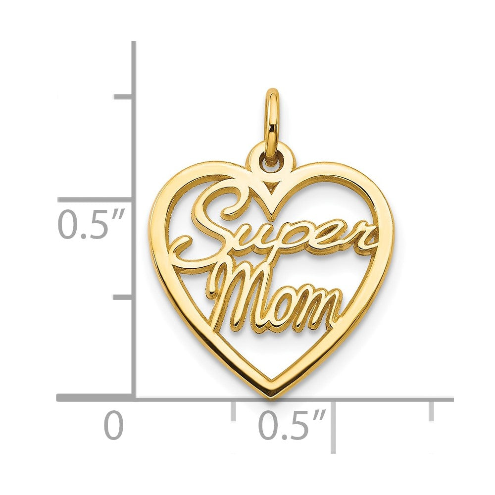 10K Gelbgold Super Mama Charm