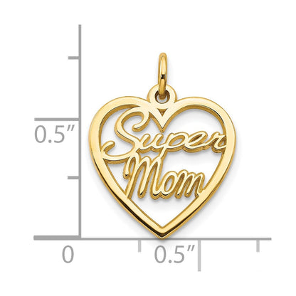 10K Gelbgold Super Mama Charm