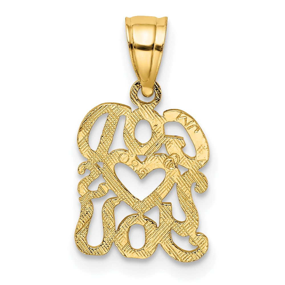 10K Gelbgold 10K God Herzen You Charm