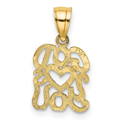 10K Gelbgold 10K God Herzen You Charm
