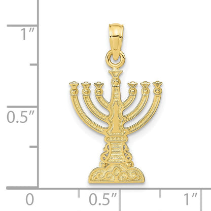 10K Gelbgold 10K Menorah Anhänger