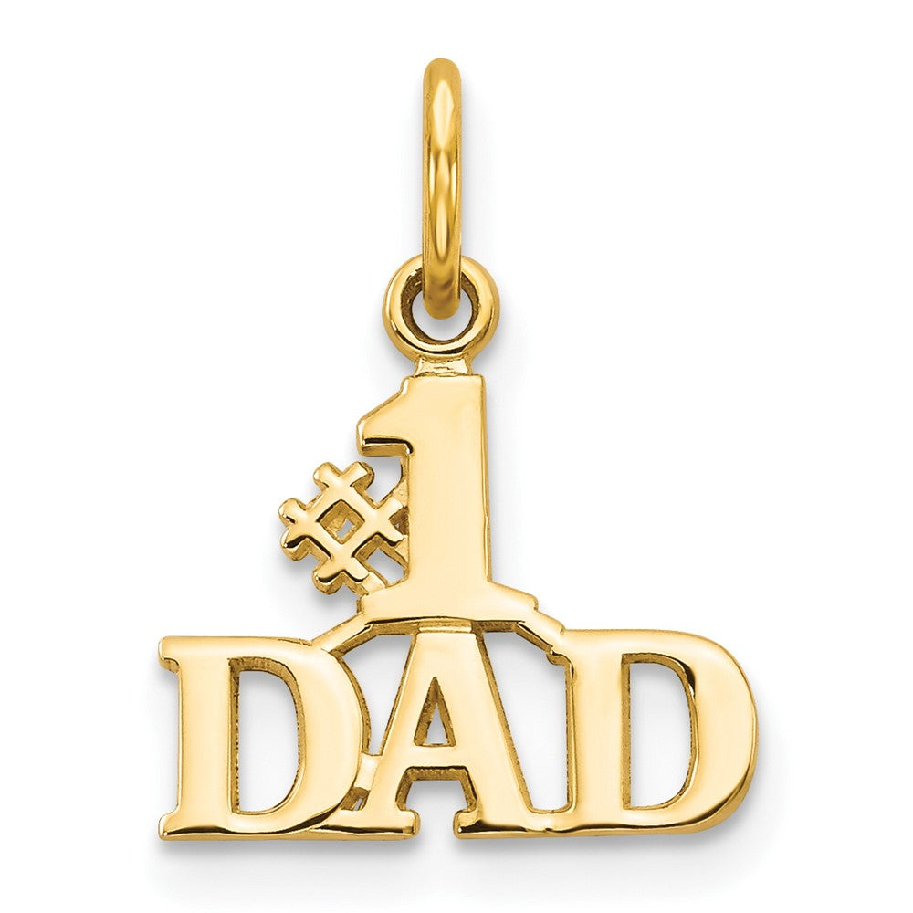 10K Gelbgold #1 Dad Charm