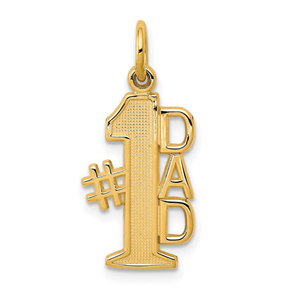 10K Gelbgold #1 Dad Charm