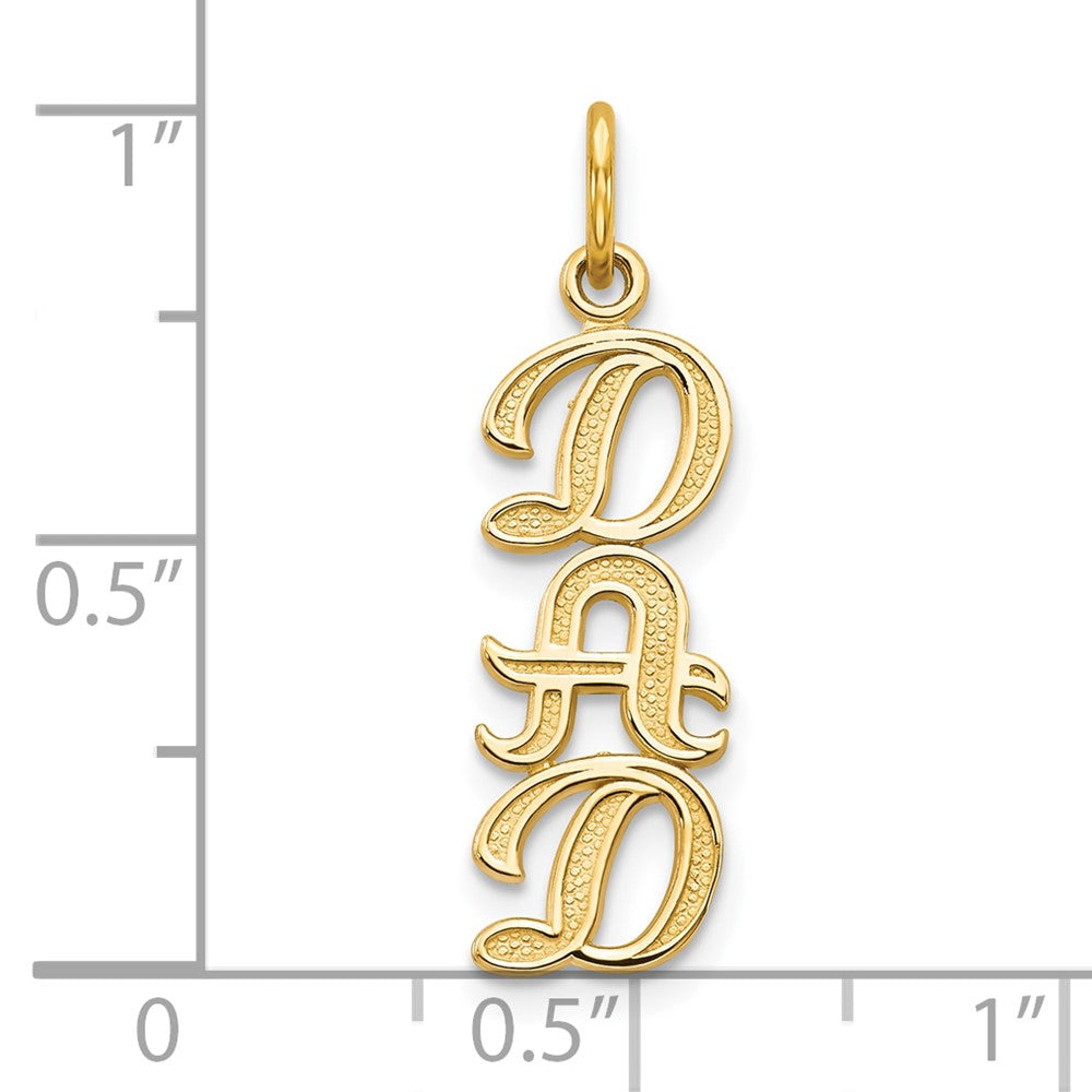 10K Gelbgold Dad Charm