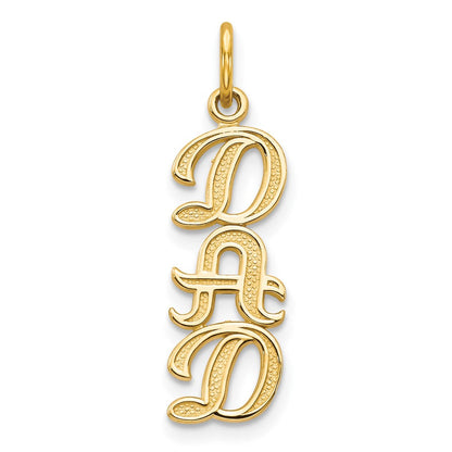 10K Gelbgold Dad Charm