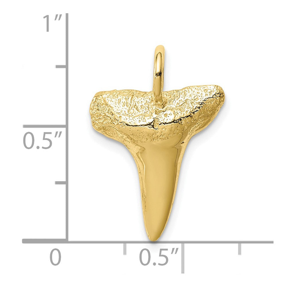 10K Gelbgold 10K Shark Tooth Anhänger