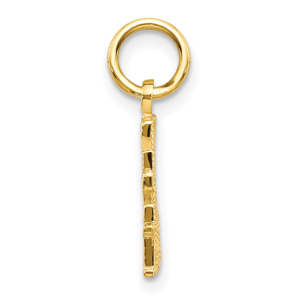 10K Gelbgold Leben Liebe Lachen Charm