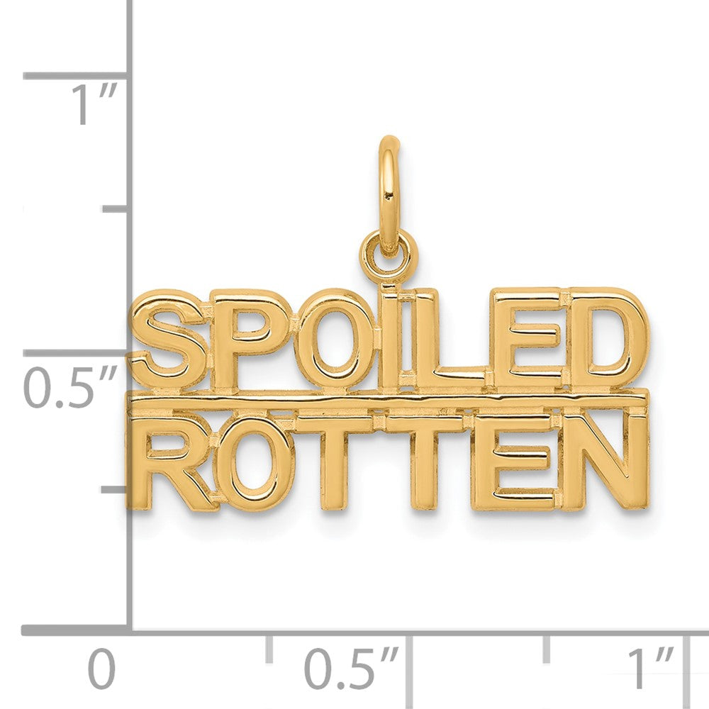 10K Gelbgold Talking - Spoiled Rotten Charm