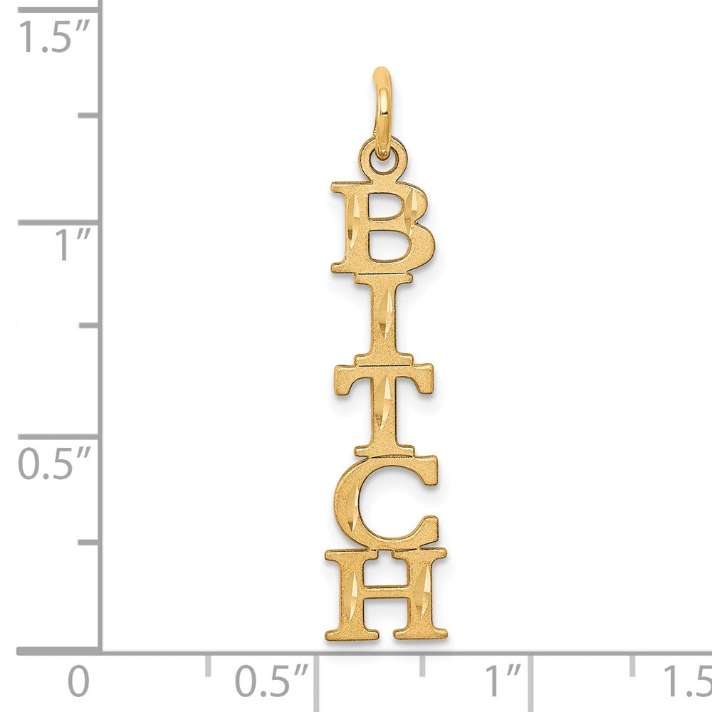 10K Gelbgold 5-letter Talking Charm