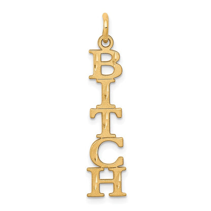 10K Gelbgold 5-letter Talking Charm