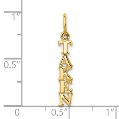 10K Gelbgold Talking - Taken Charm