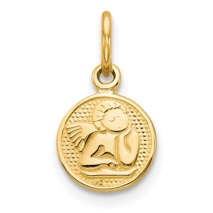 10K Gelbgold Engel Charm