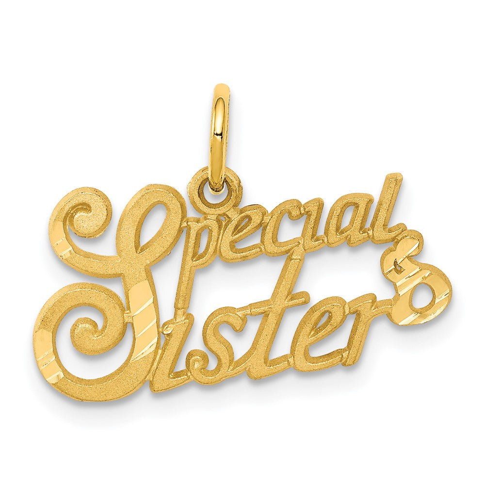 10K Gelbgold Special Schwester Charm