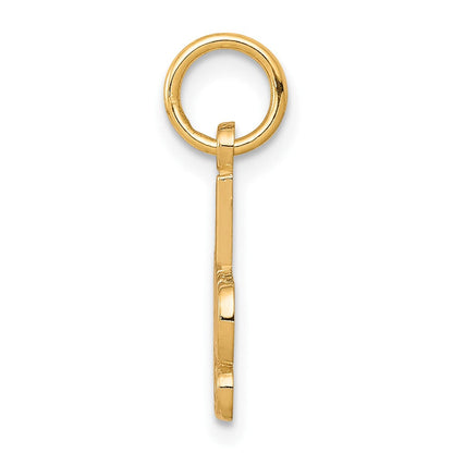 10K Gelbgold #1 Godchild Charm