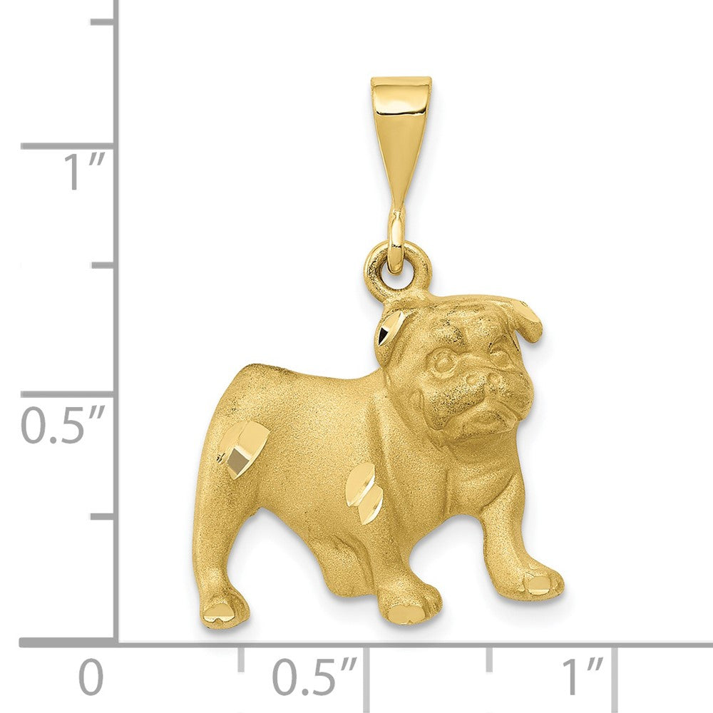 10-Karat Bicolor-Gold Delfin-Charm
