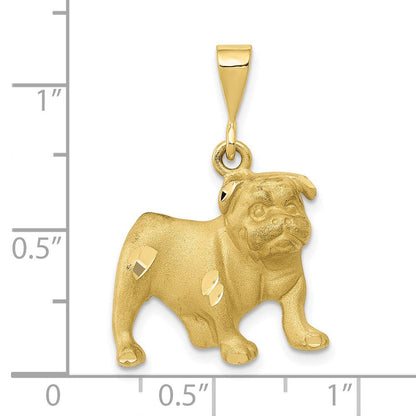 10-Karat Bicolor-Gold Delfin-Charm