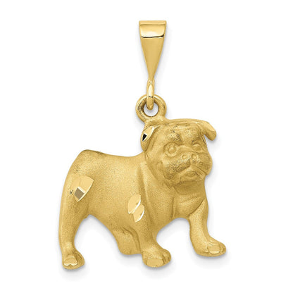 10-Karat Bicolor-Gold Delfin-Charm