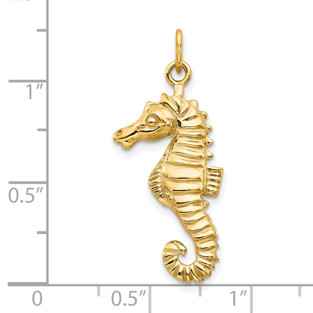10K Gelbgold Seepferdchen Anhänger