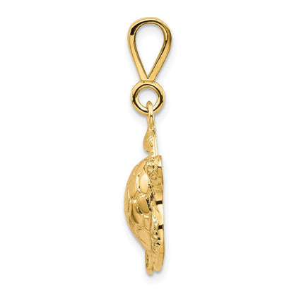10K Gelbgold Schildkröten-Anhänger