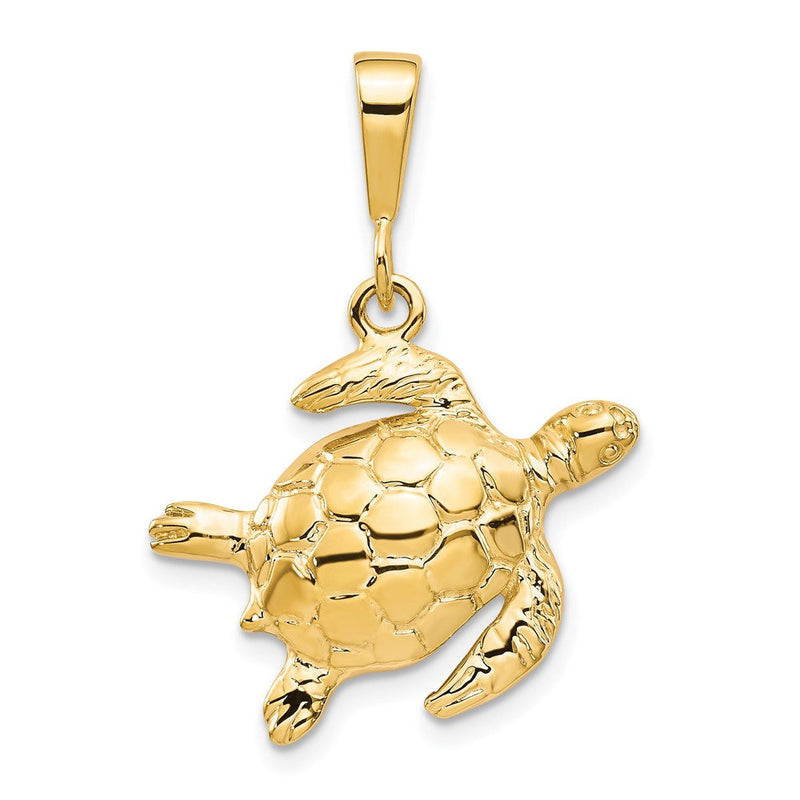 10K Gelbgold Schildkröten-Anhänger