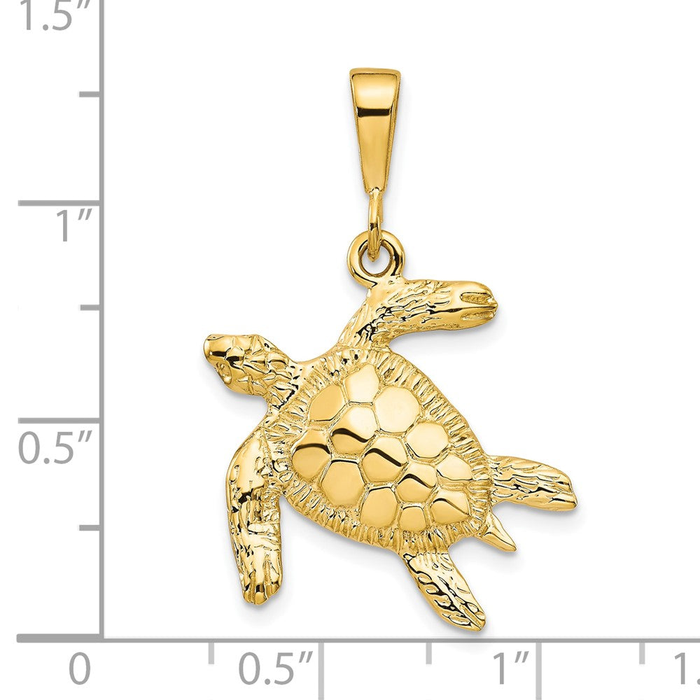 10K Gelbgold Schildkröten-Anhänger