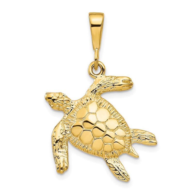 10K Gelbgold Schildkröten-Anhänger