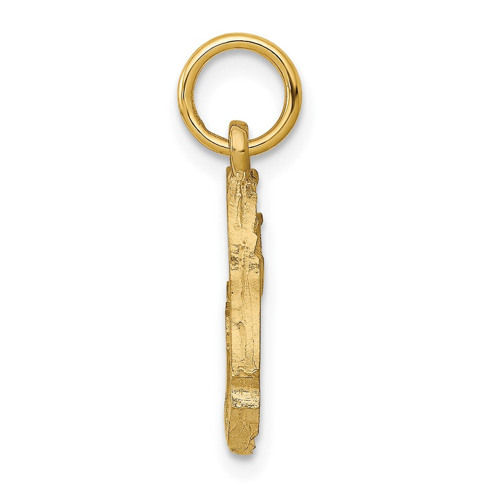 10K Gelbgold Fisch Charm