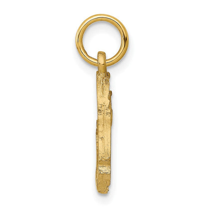 10K Gelbgold Fisch Charm