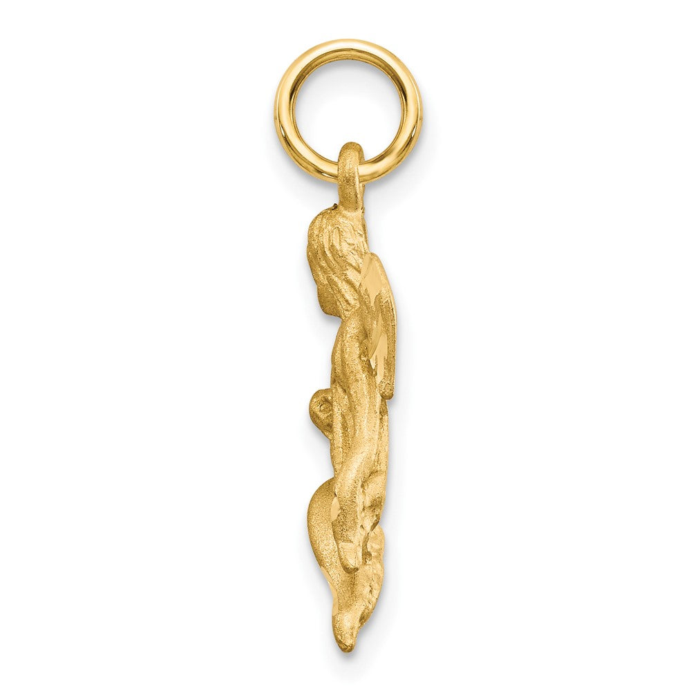 10K Gelbgold Engel Charm