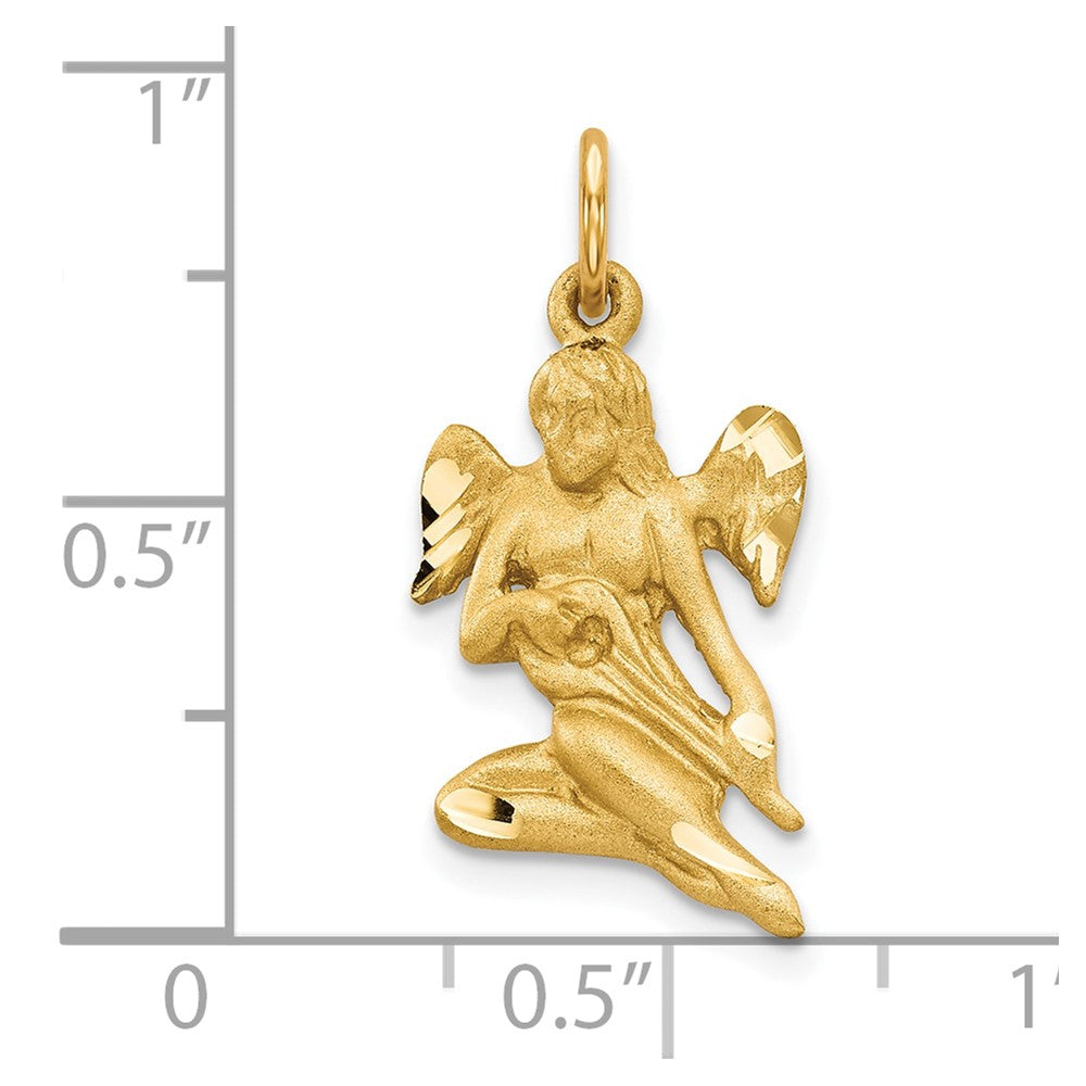 10K Gelbgold Engel Charm