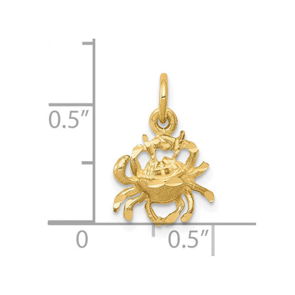 10K Gelbgold Krabbe Charm