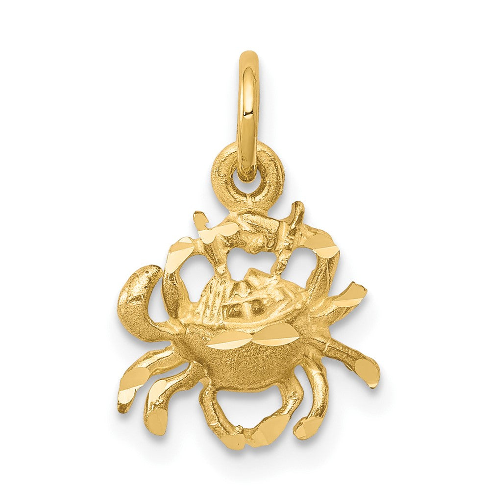 10K Gelbgold Krabbe Charm