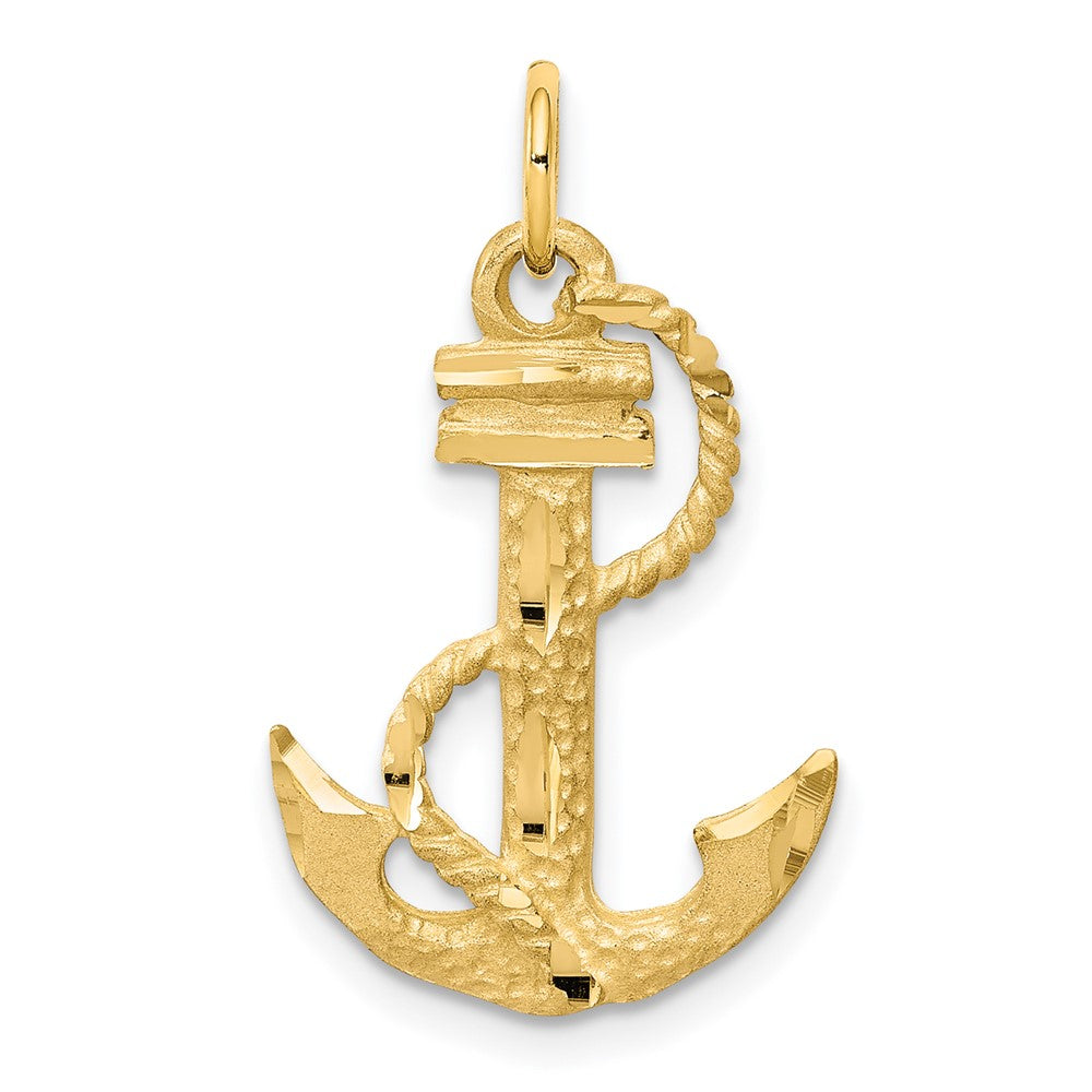 10K Gelbgold Anker Charm