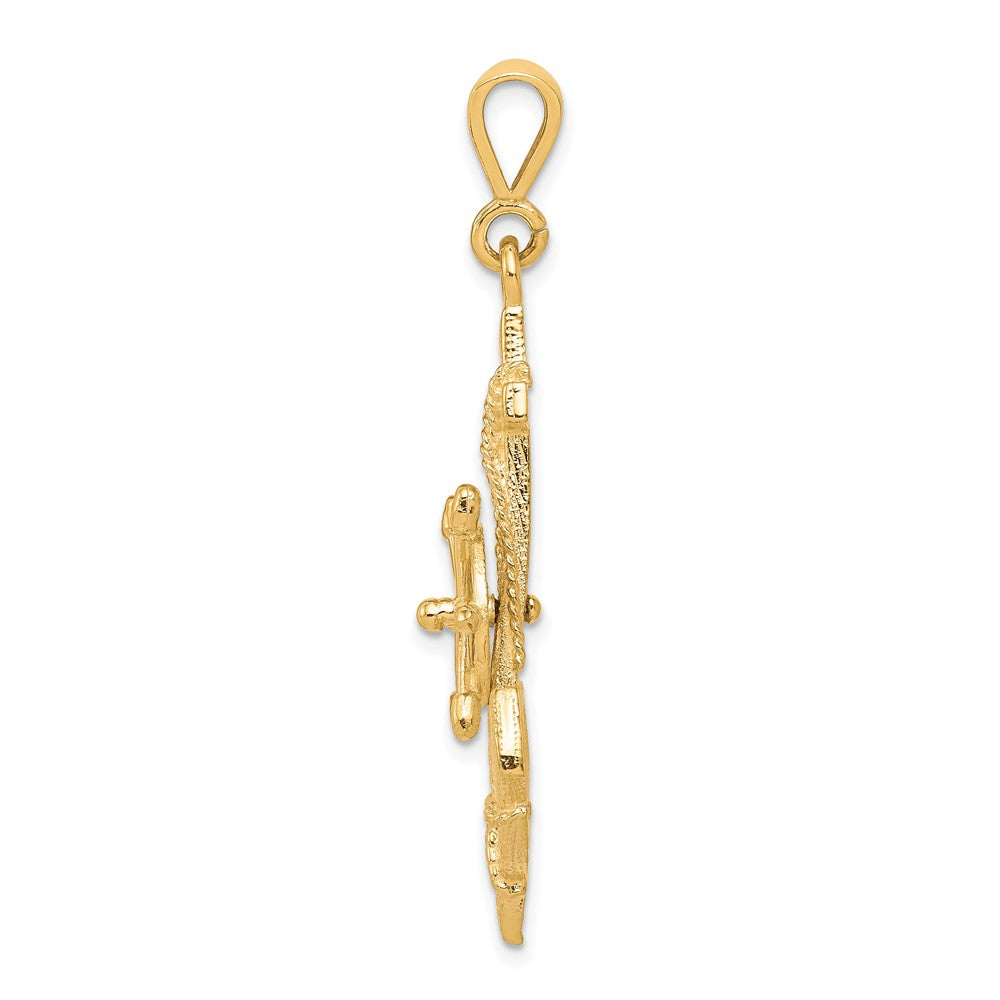 Anhänger Anker Charm aus 10K Gelbgold